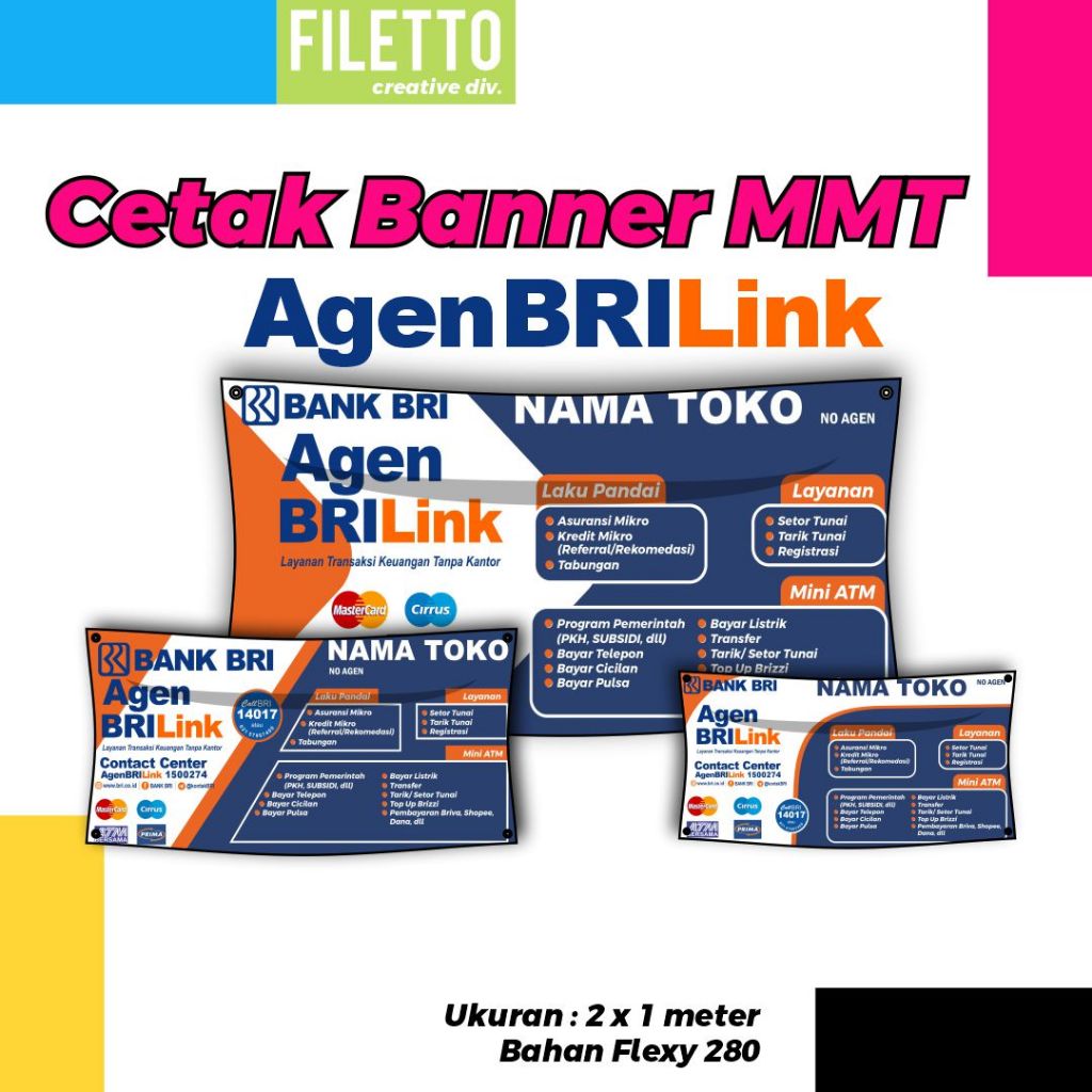 Jual Spanduk Banner MMT Agen Brilink Banner Spanduk Transfer Bank ...