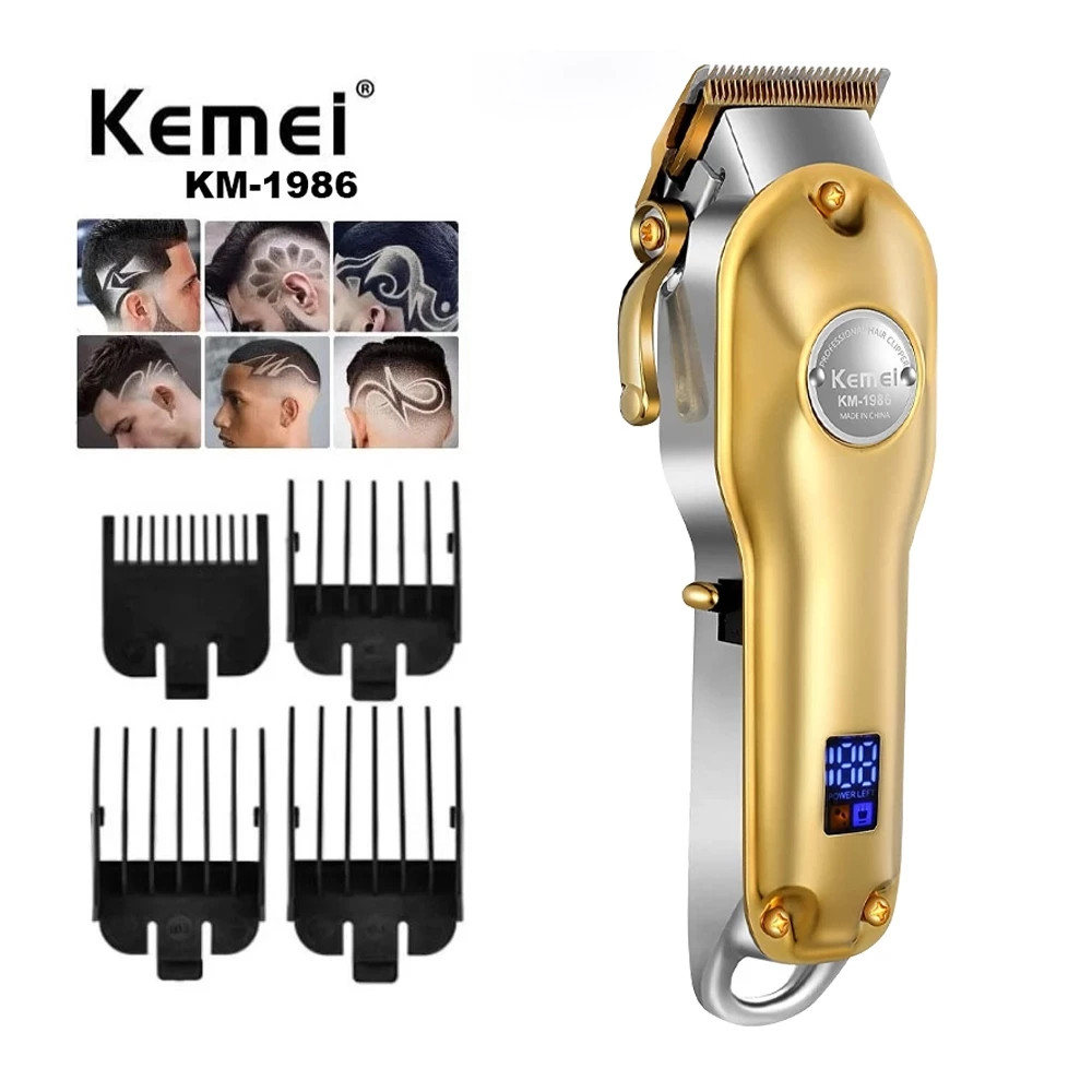 Alat Potong Rambut Kemei KM 1986 Elektrik Hair Clipper Professional Pemotong Rambut | AutoStock