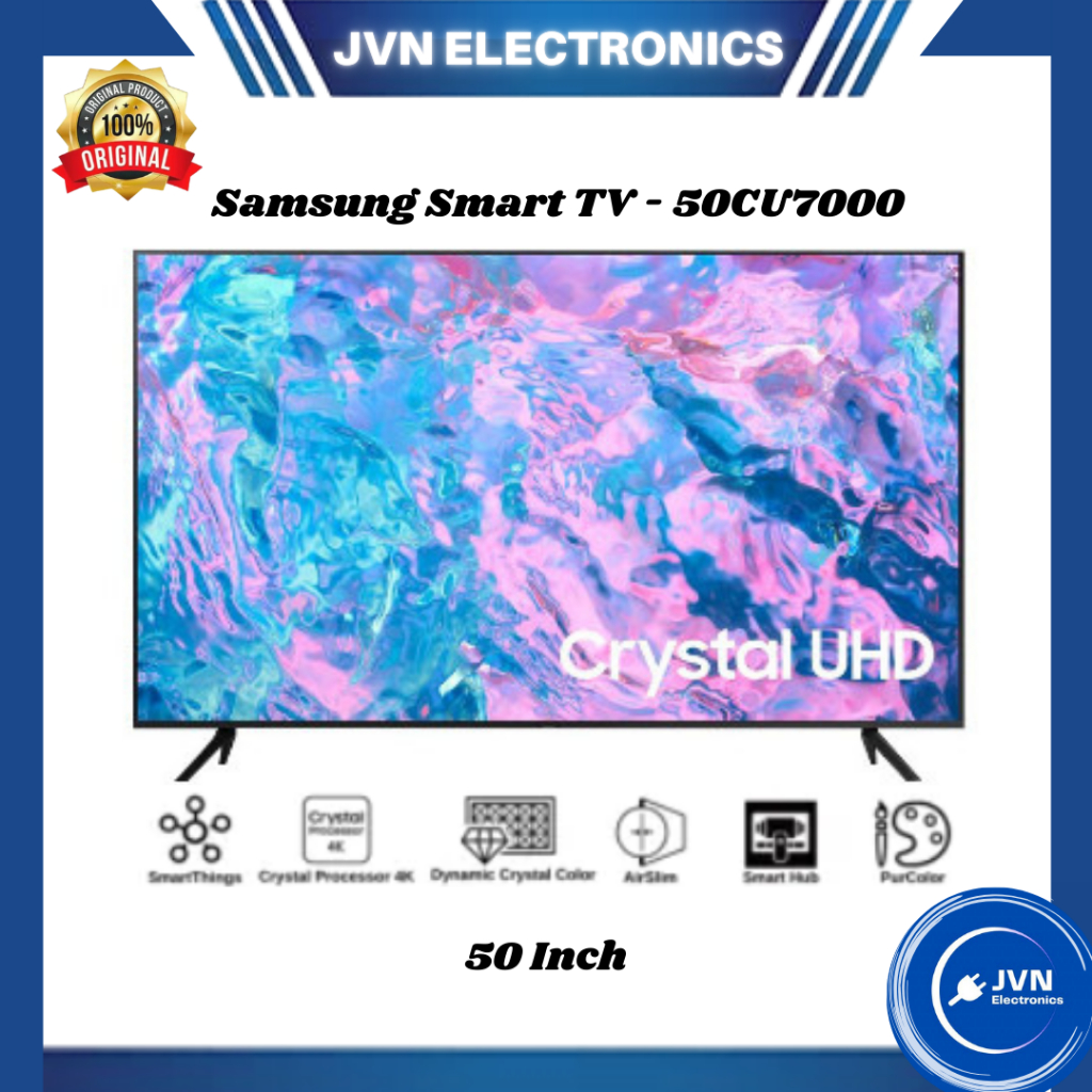 Jual Samsung 50 Inch Smart TV - 50CU7000 4K Crystal UHD | Shopee Indonesia