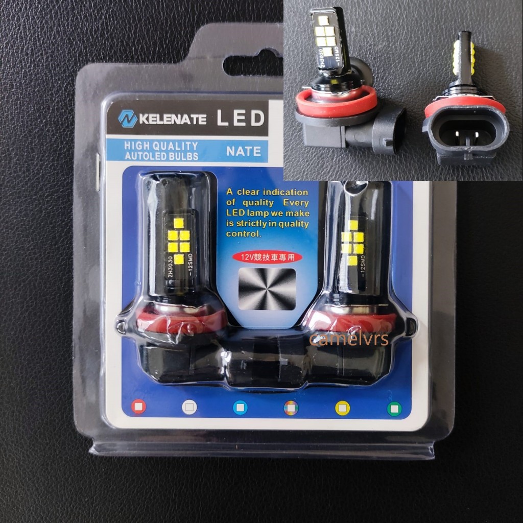 Jual Bohlamp Foglamp Lampu H11/H16/8 12LED (2pcs)avanza/AN Avanza Brv ...