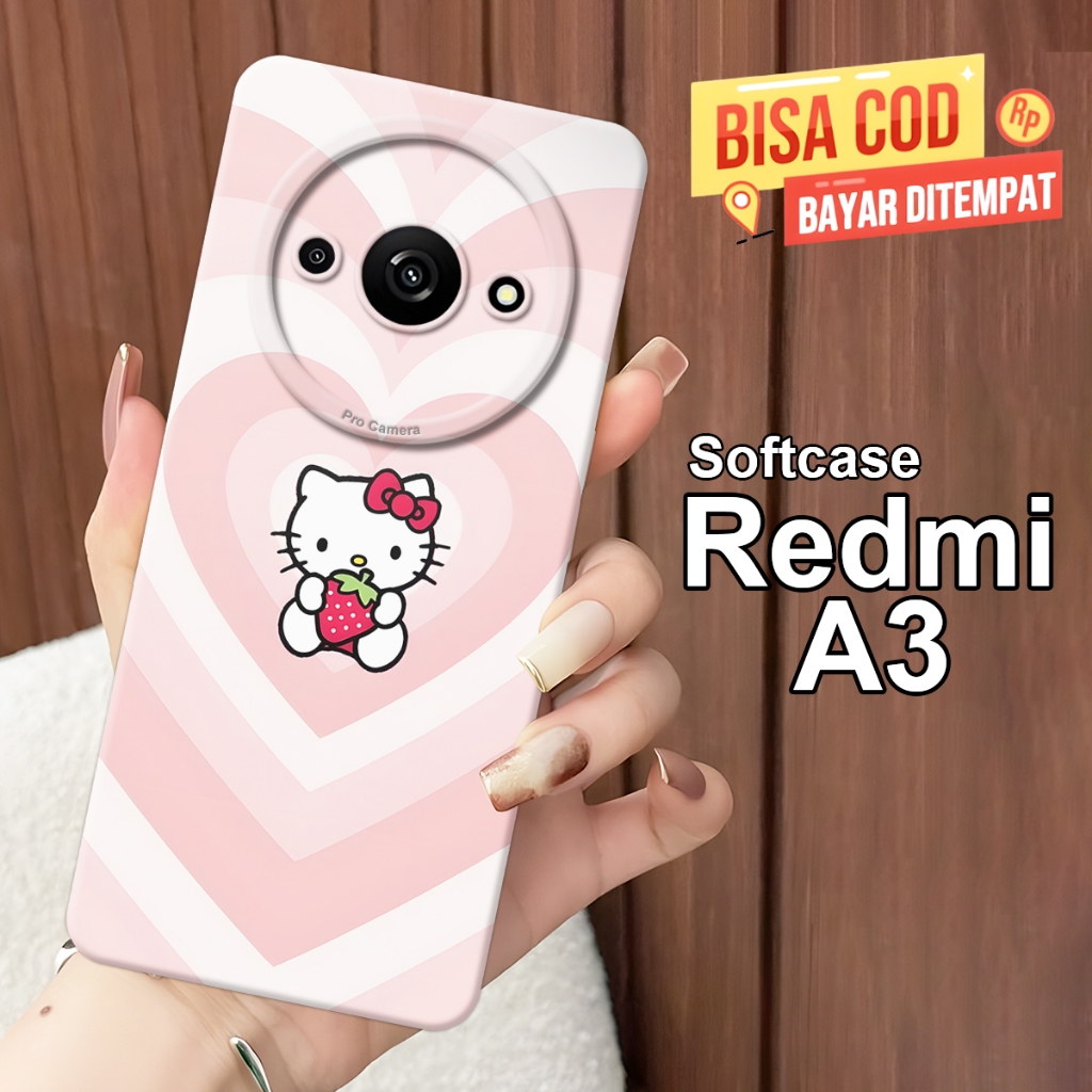 Jual Softcase Xiaomi Redmi A3 Terbaru GIS18 Softcase Xiaomi Redmi A3 Fashion Case Love