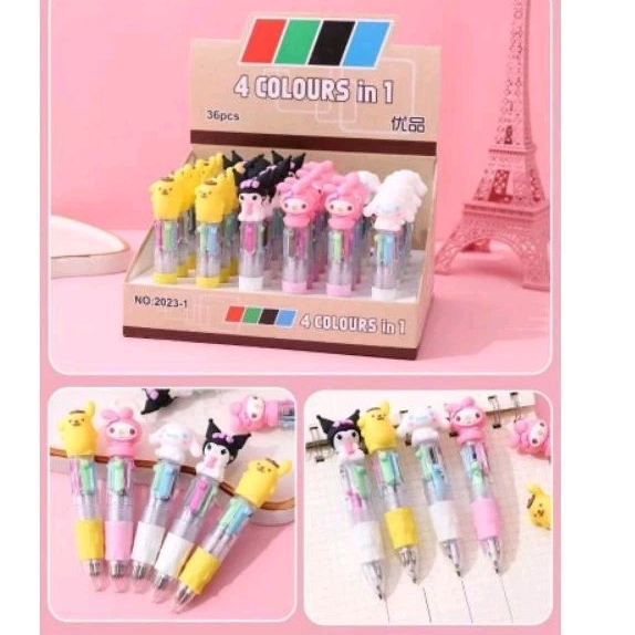 Jual pulpen /4warna/gambar/kuromi/makanan | Shopee Indonesia