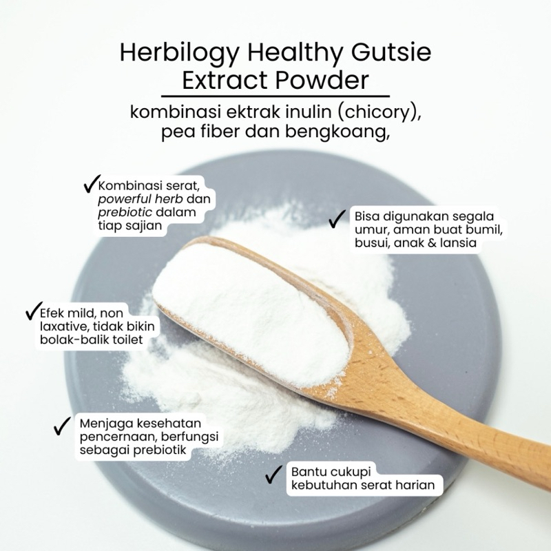 Jual Herbilogy Healthy Gutsie - Inulin, Fiber & Prebiotic 100g / serat ...