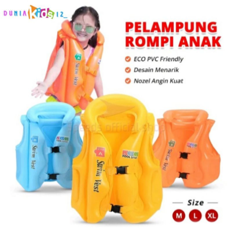 Jual SPEEDS Pelampung Rompi Renang Anak Swim Vest Jaket Pool School Ban ...