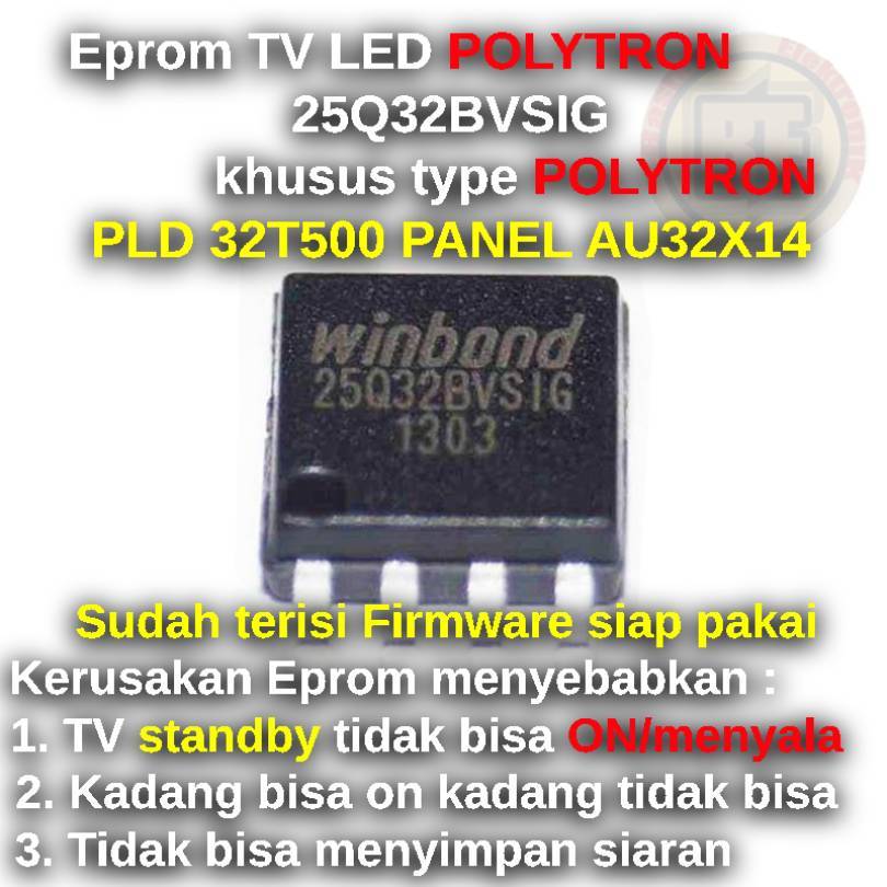 Jual Ic Eprom Firmware TV POLYTRON PLD 32T500 PANEL AU32X14 | Shopee ...