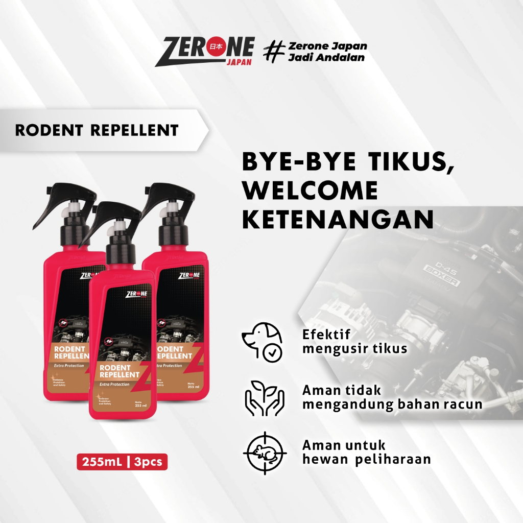 Jual [ BELI 2 GRATIS 1 ] Rodent Repellent Obat Pengusir Tikus Mobil ...