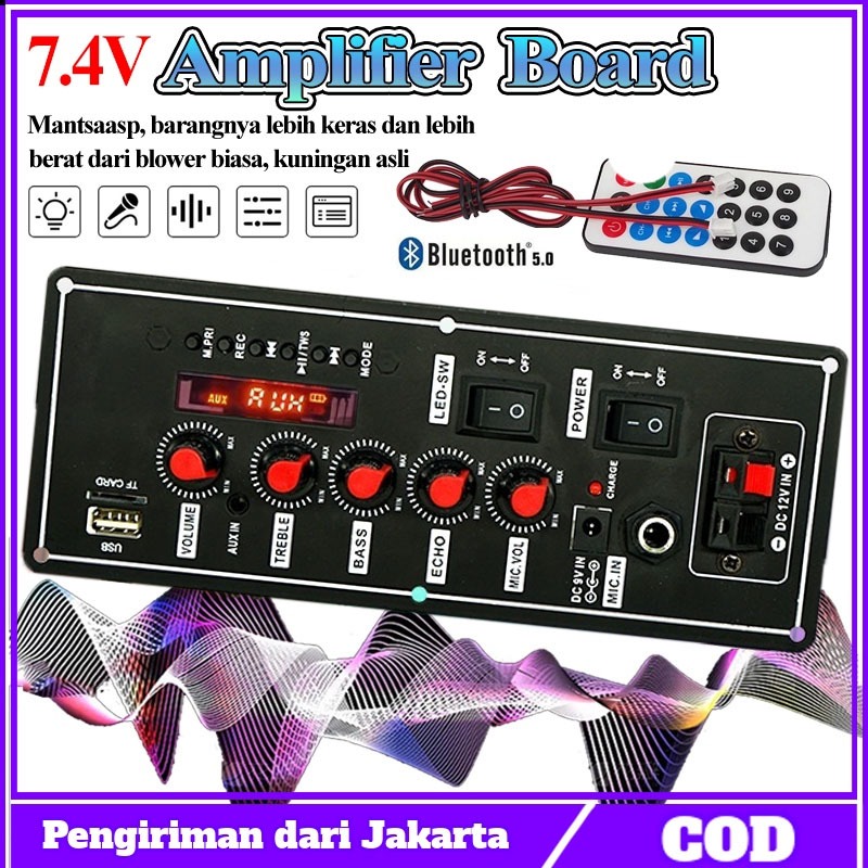 Jual 【siap】7.4V 30W-120W Papan Amplifier MP3 Mobil Papan Decoder ...