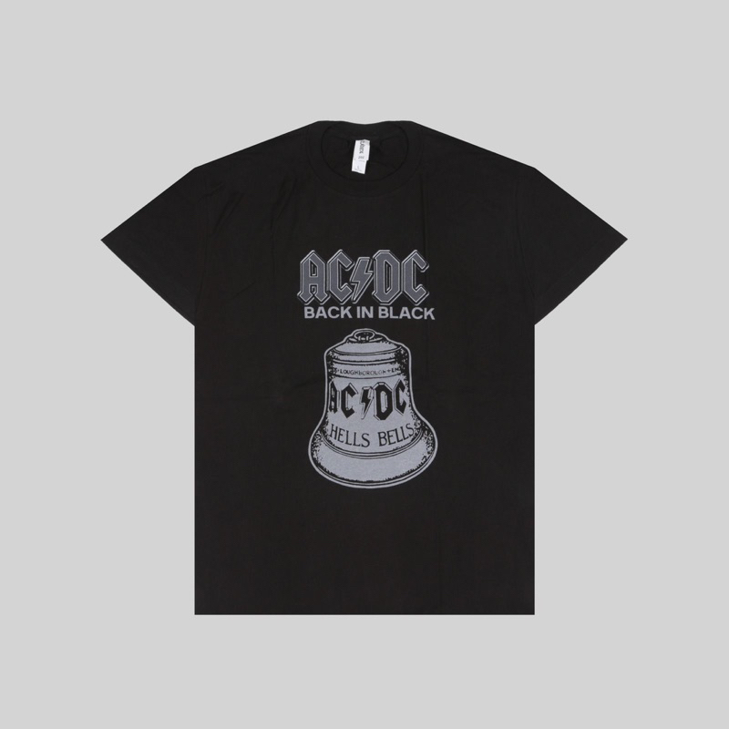 AC/DC T-Shirt Uomo 'Hells Bells Burning', Colore Nero, Vestibilità Regular, Merch Ufficiale