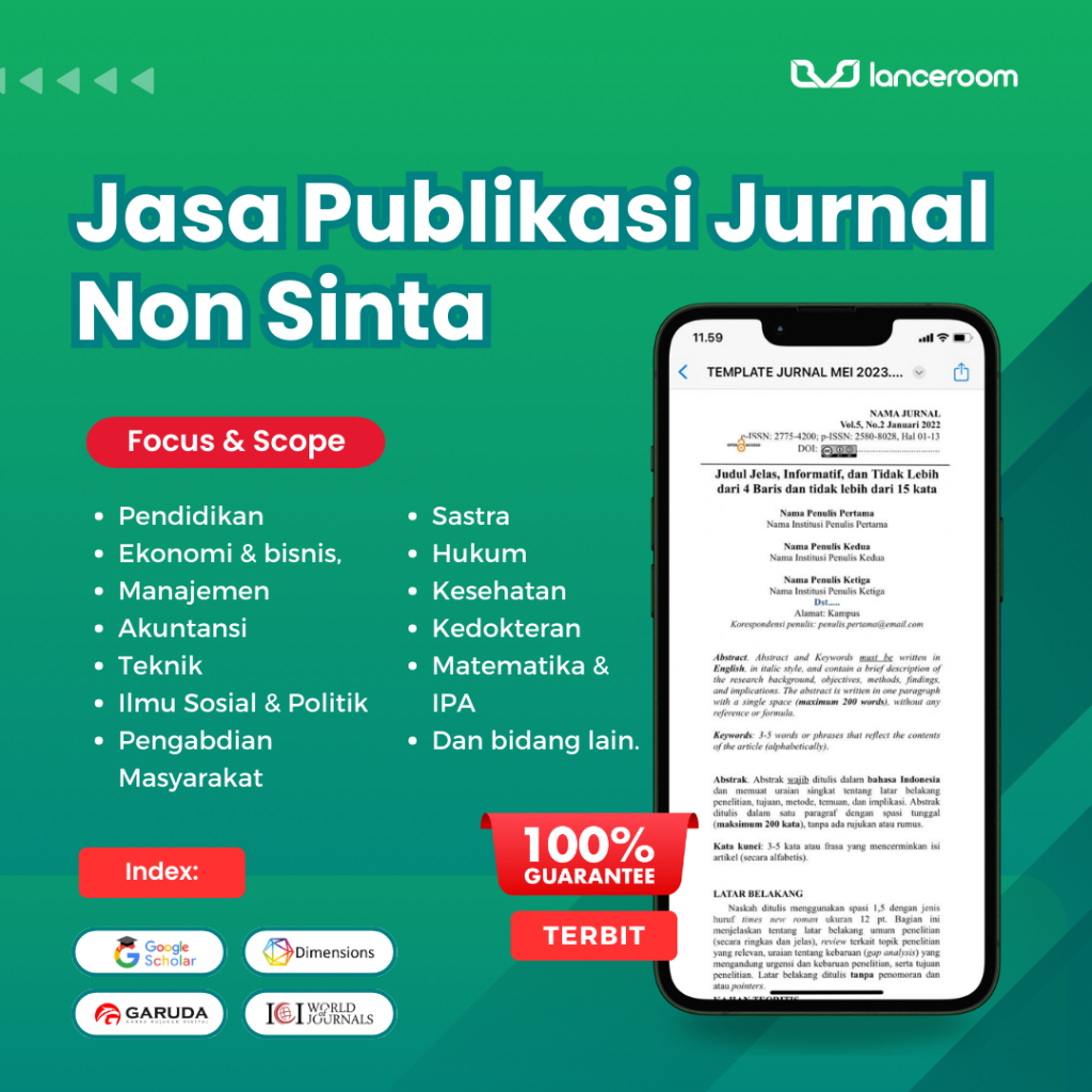 Jual [ FASTRACK 1-3 HARI ] Publikasi Jurnal Nasional Non Sinta | Jurnal ...