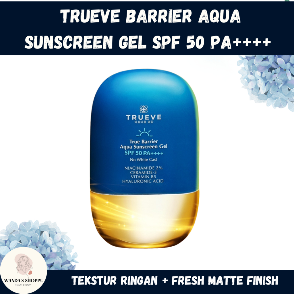 Jual TRUEVE Barrier Aqua Sunscreen Gel (30 gram) (sunblock gel ...