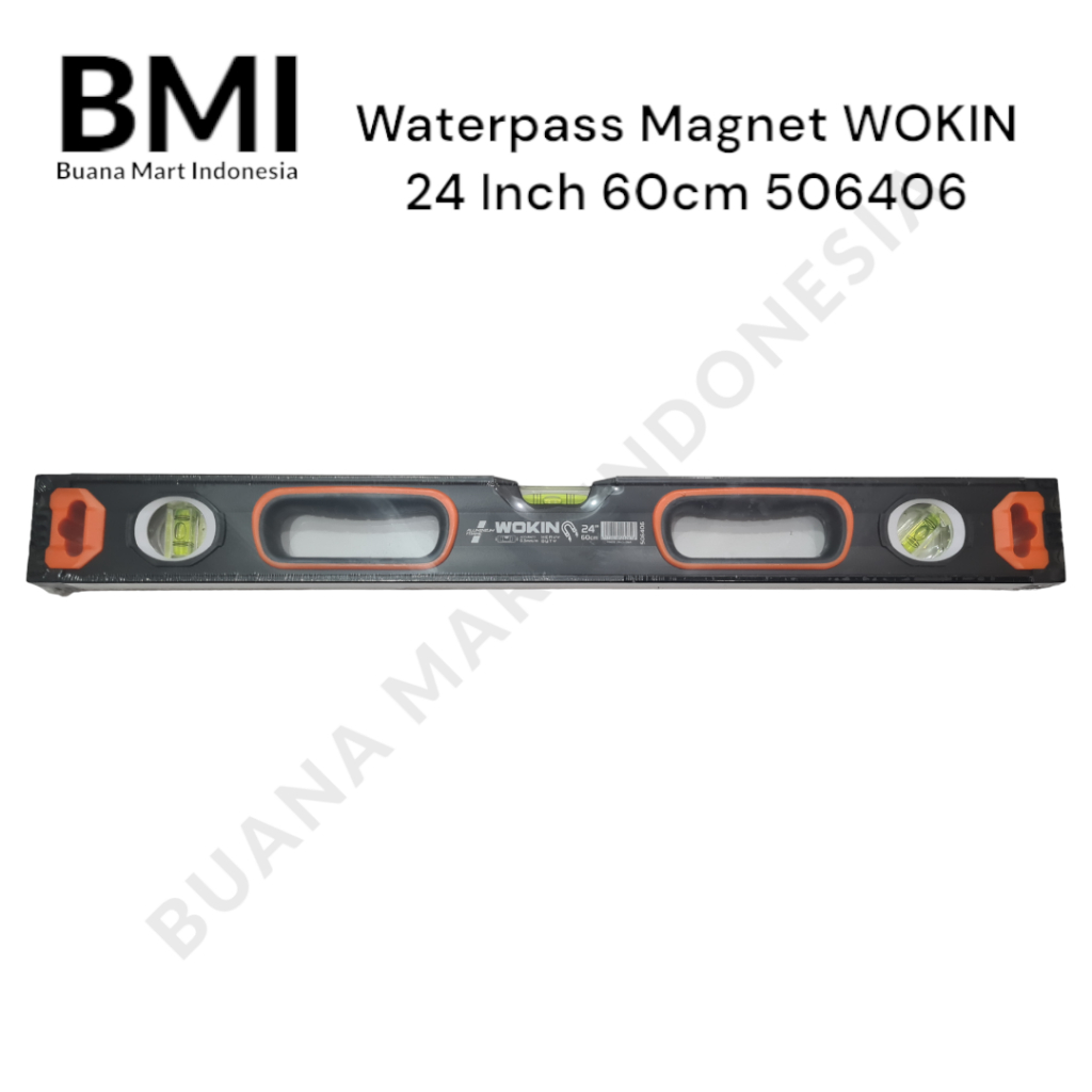 Jual Waterpass WOKIN Magnet 24 Inch 60cm Heavy Duty | Spirit Level With ...