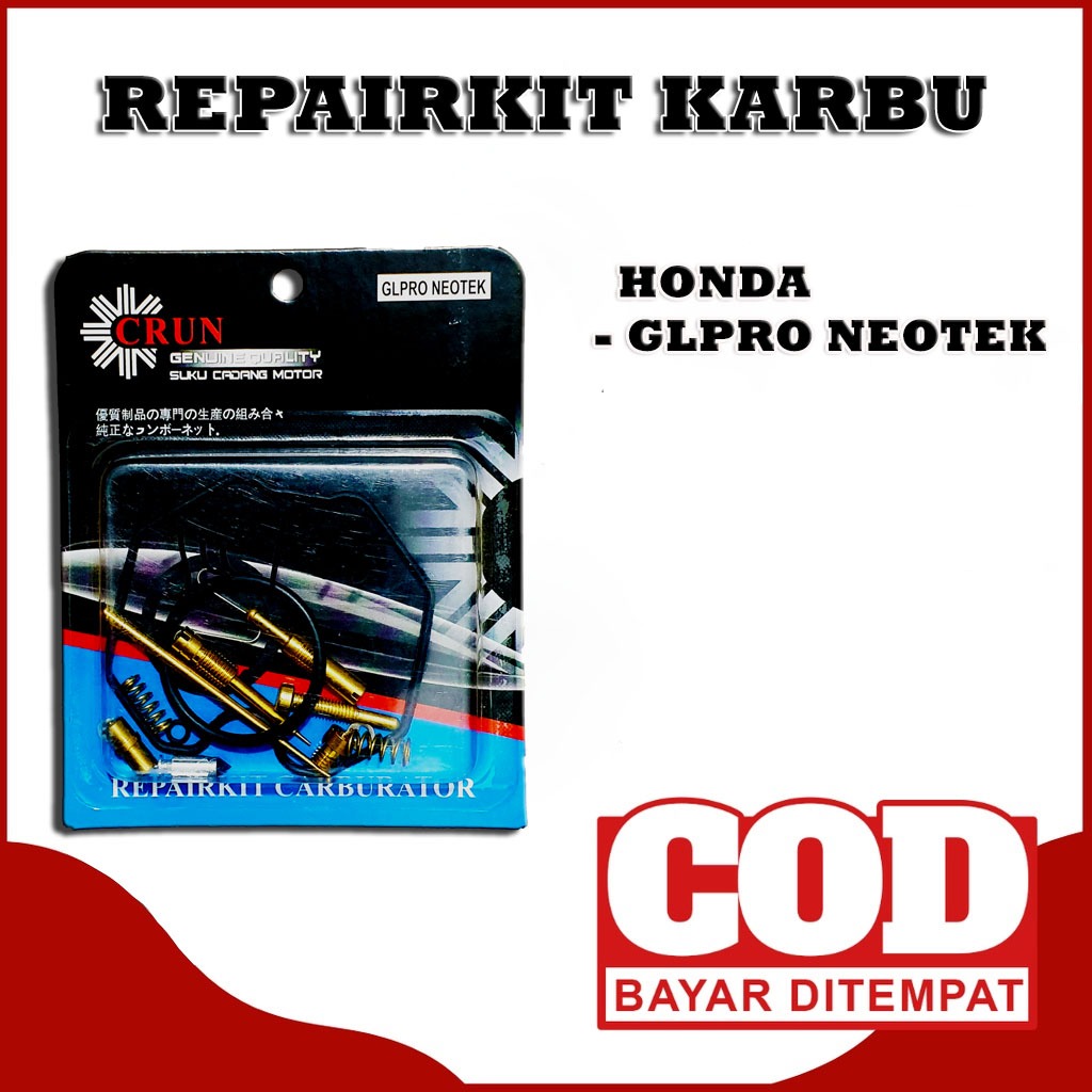 Jual Repairkit Karburator untuk Motor GLPRO NEOTEK merk crun original ...