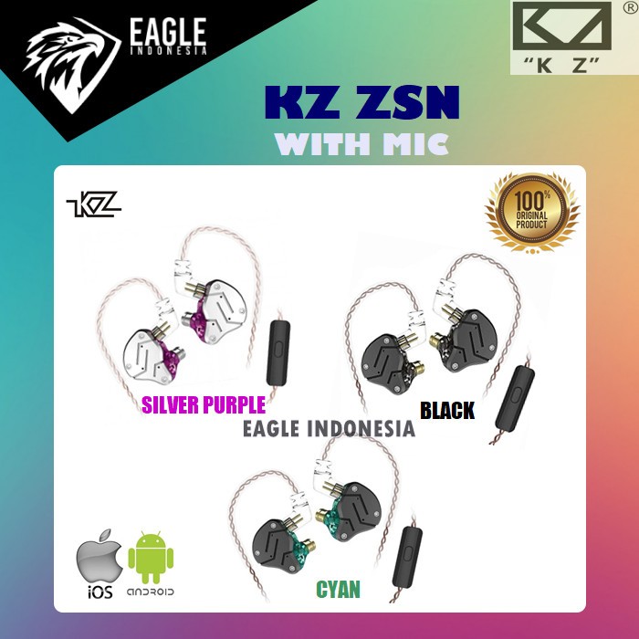 Auriculares Kz KZ ZSN Pro X Metal Earphones 1BA+1DD Hybrid
