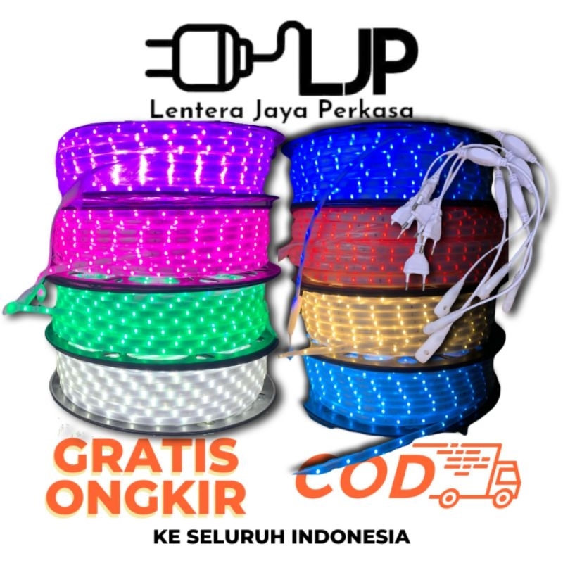 Jual LAMPU LED STRIP SELANG 5050 100 METER 220 VOLT / LED DEKORASI