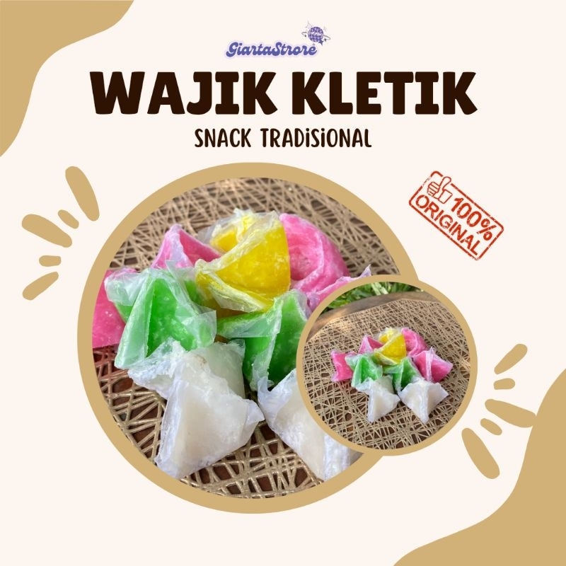 Jual Wajik Kletik Wajik Kelapa 1kg Oleh Oleh Jogja Camilan Tradisional