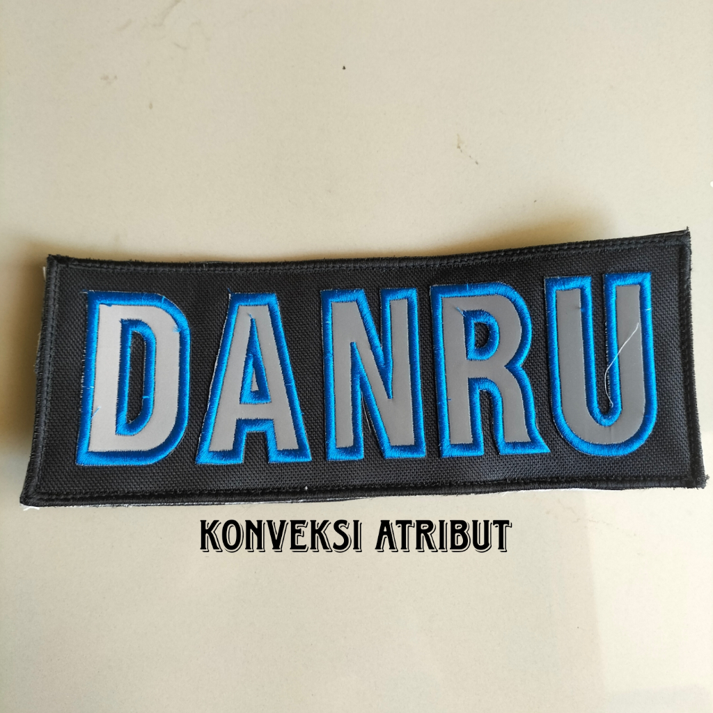 Jual bordir tulisan danru satpam untuk rompi / jaket | Shopee Indonesia