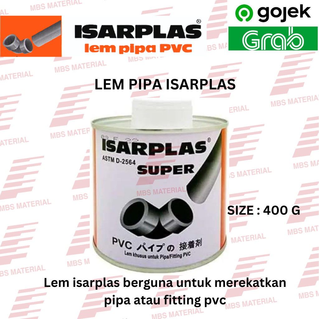Jual Isarplas Lem Super Pipa / PVC Fitting 400 gram Kaleng | Shopee ...