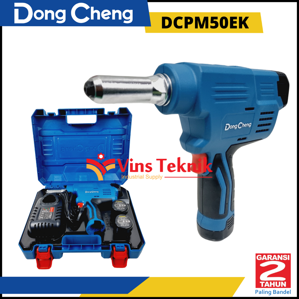 Jual Cordless Riveting Mesin Rivet Baterai 12V DCPM50EK DONGCHENG ...
