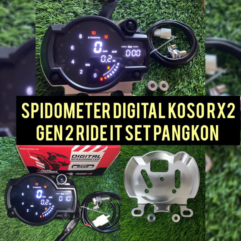 Jual SPIDOMETER SPEEDOMETER SPIDO FULL DIGITAL KOSO RX2N RX 2 GEN 2 PNP CB GL MP TIGER RX RXKING
