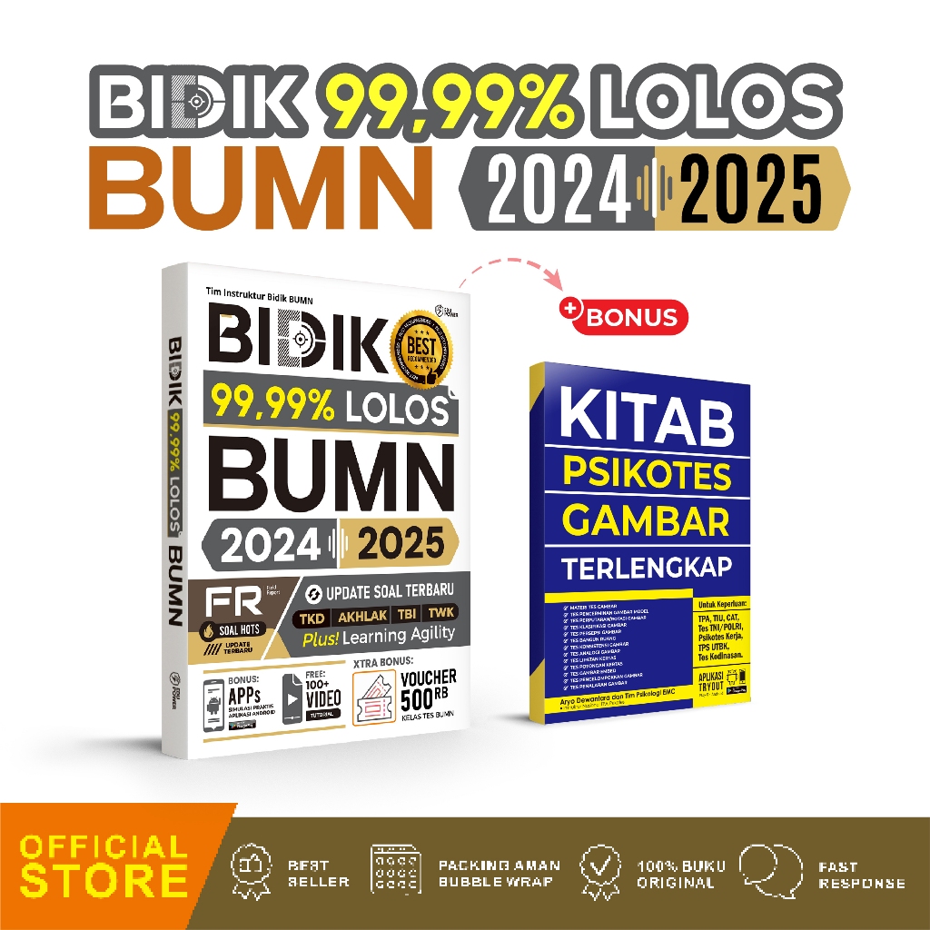 Jual BUKU BUMN 2024-2025 BIDIK LOLOS BUMN UPDATE SOAL TERBARU PLUS ...