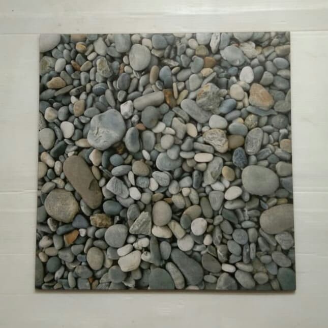 Jual KERAMIK MOTIF BATU ALAM 40X40 MCC KAWA STONE / KERAMIK LANTAI