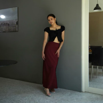 Blancheofficial Bella Satin Skirt Rok Panjang Satin Silk Premium Wanita