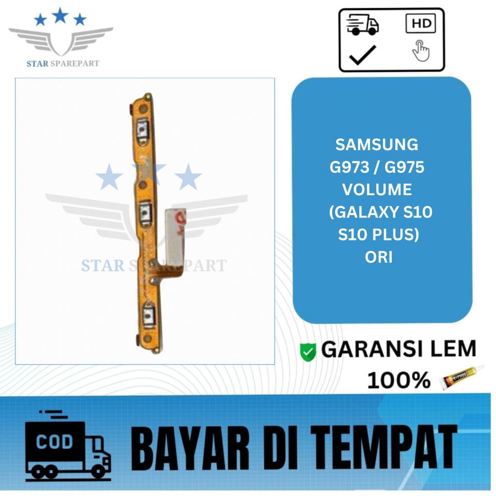 Jual FLEXIBEL SAMSUNG G973 / G975 + VOLUME ORI (GALAXY S10 / S10 PLUS ...