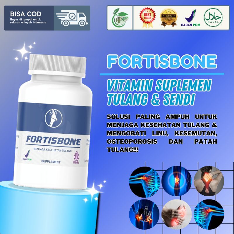 Jual FORTISBONE Vitamin Tulang dan Sendi Suplemen Kesehatan Tulang Obat ...