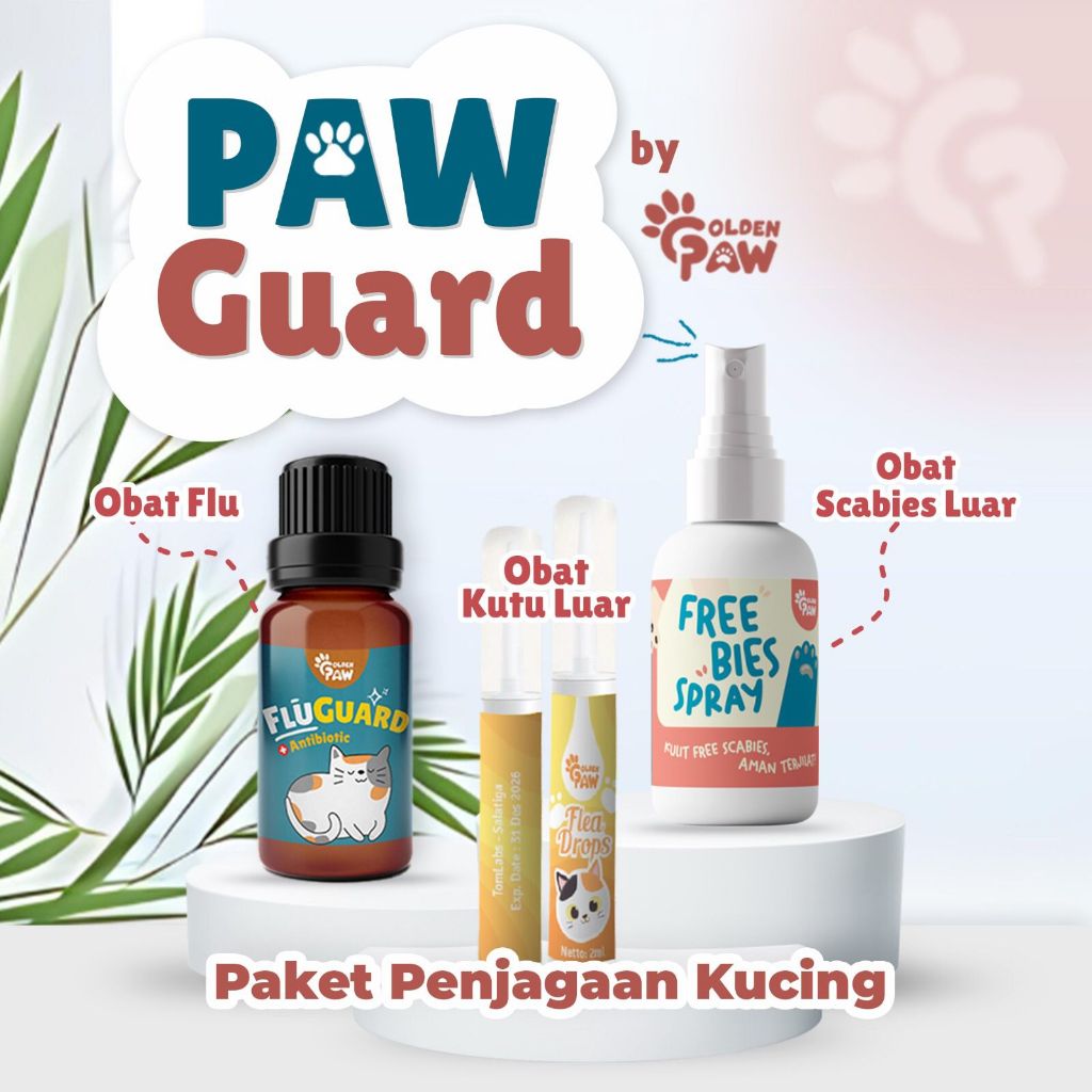 Jual Golden Paw Paket Paket Paw-Guard (Paket penjagaan kucing) FluGuard ...