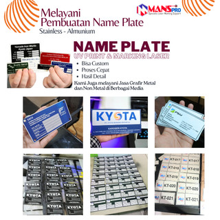 Jual Name Plate Label Plat Bahan Alumunium/label mesin/plat panel mesin ...