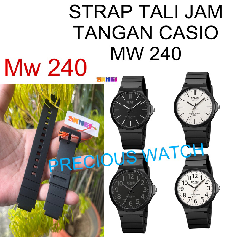 Jual STRAP TALI JAM TANGAN CASIO MW-240 MW240 MW 240 original , pas dan ...