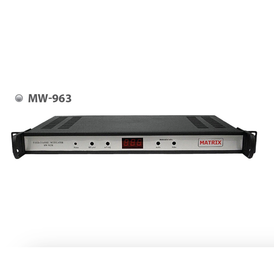 Jual Modulator Matrix mw963 1 Channel Fix Video VHF RF Fixed MW963 MW ...