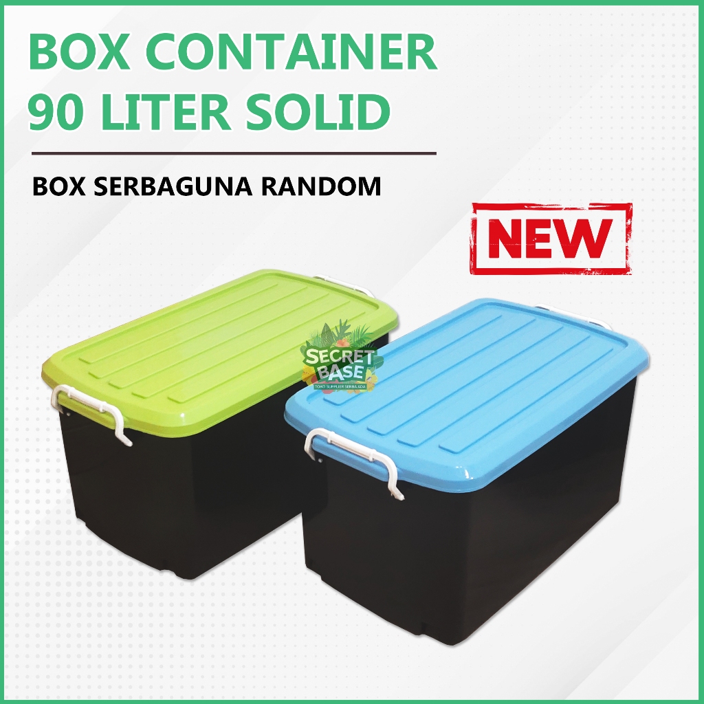 Jual PROMO! BOX CONTAINER 90 LITER + RODA - Box Serbaguna 90L | Shopee ...
