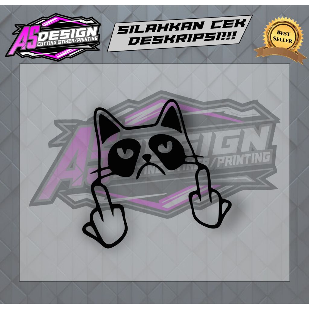 Jual Stiker Emoji Jari Tengah v2 / Sticker Middle Fingers v2 / Stiker ...