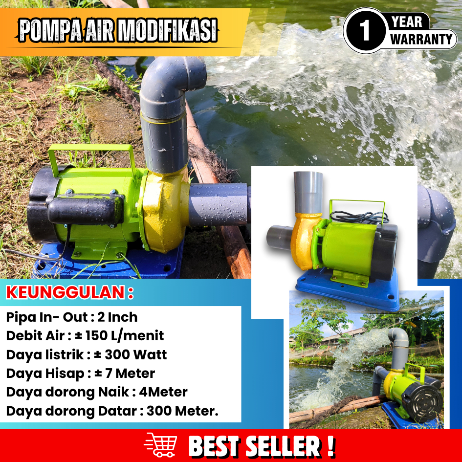 Jual Pompa Air Modifikasi Jet Garansi Tahun Pemakaian Tahan Hingga Jam Non Stop Untuk