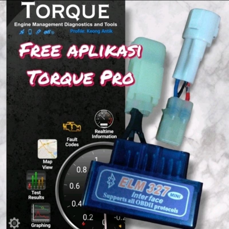 Jual Paket scaner injeksi OBD2 Untuk motor injeksi HONDA dan YAMAHA ...