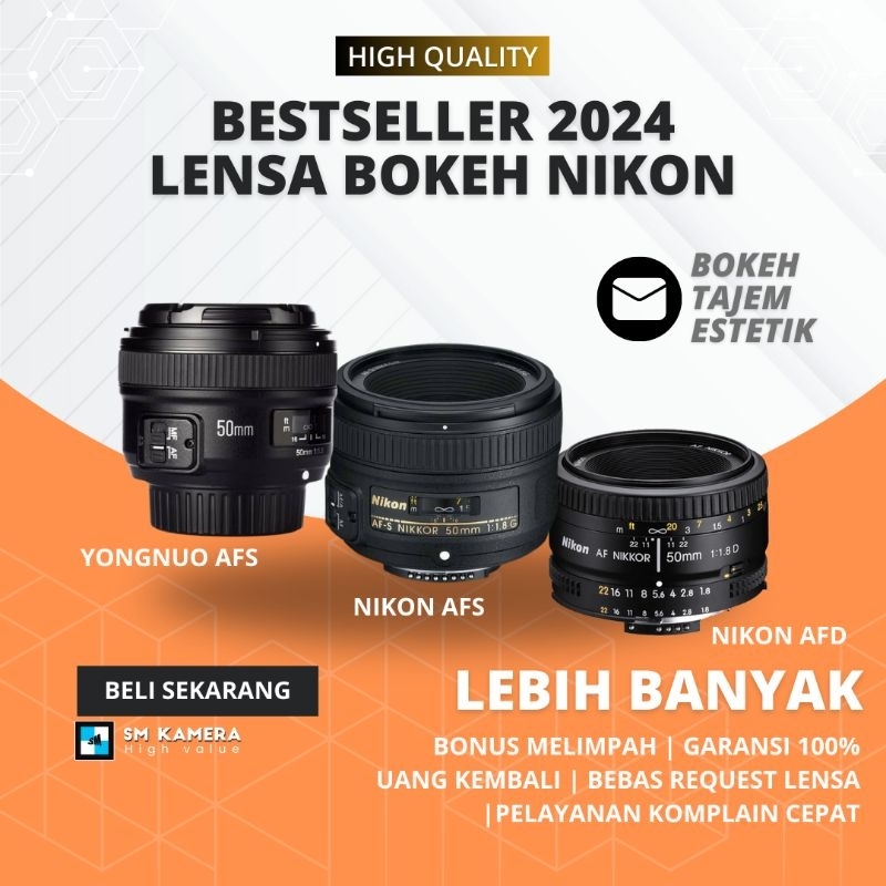 Jual LENSA FIX NIKON AFS 50MM NIKON AFS 35MM LENSA FIX AFD LENSA FIX ...