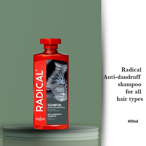 Jual RADICAL Anti-dandruff shampoo for all hair types 400ml | Shopee ...