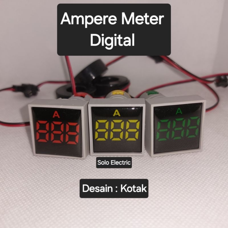 Jual Ampere Meter Digital / Pilot Lamp Ampere / Pilot Ampere | Shopee ...