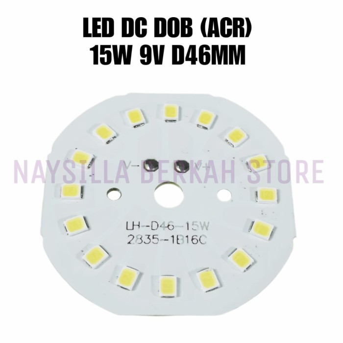 Jual PCB LED DC 15W 9V DOB (ACR) UKURAN PCB DIAMETER 46MM | Shopee ...