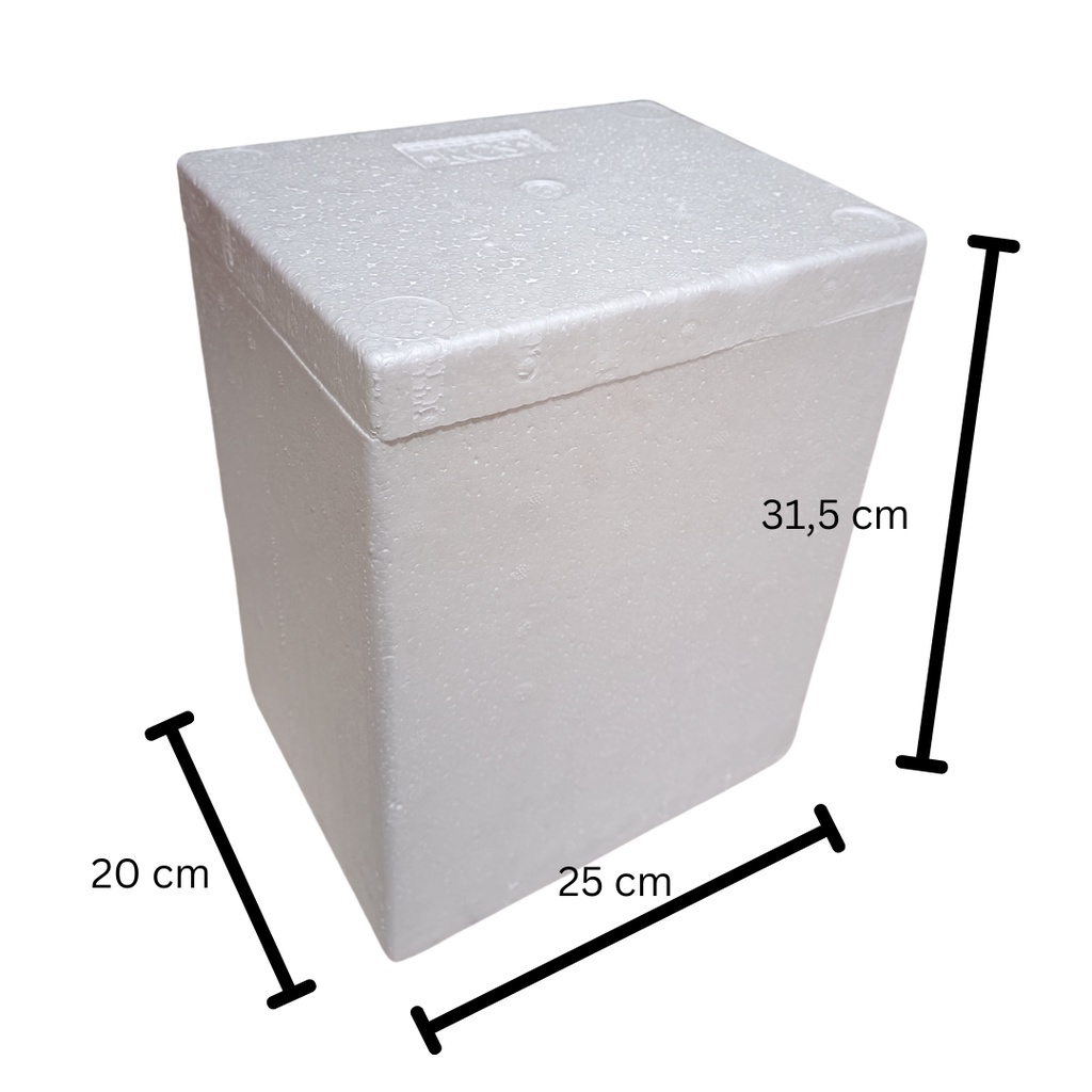 Jual Sterofoam Box Kecil 25x20x31 Kotak styrofoam box wawan ice cream