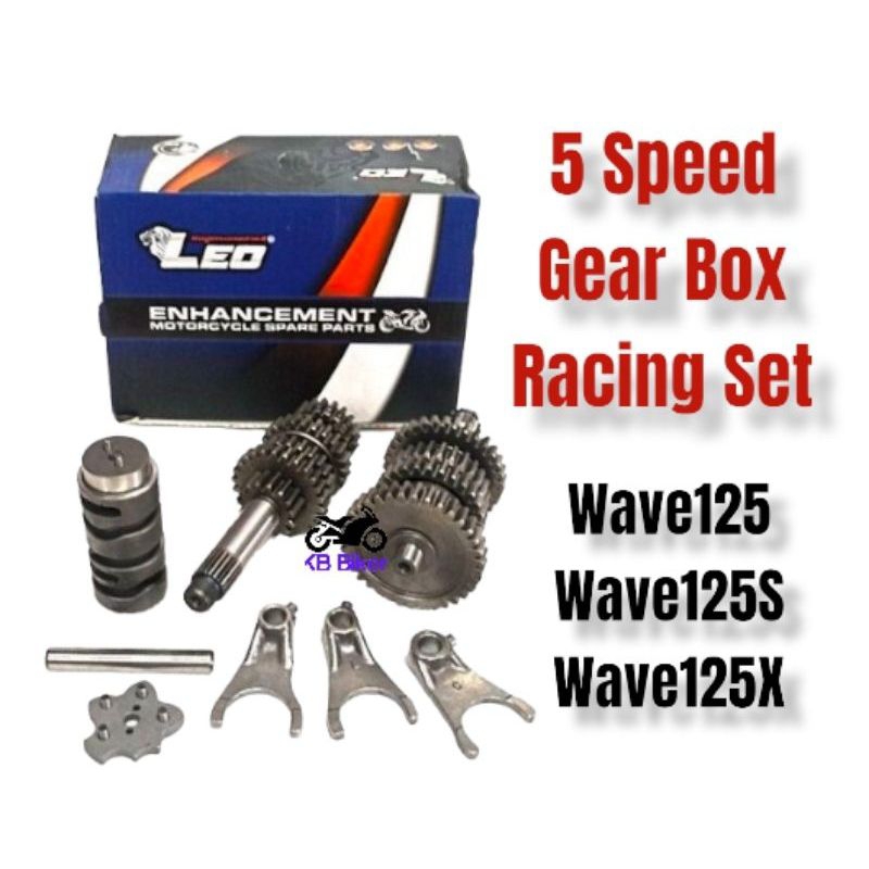 Jual LEO RACING GEAR BOX GEARBOX/RASIO 5 SPEED UNTUK SUPRA X 125 ...