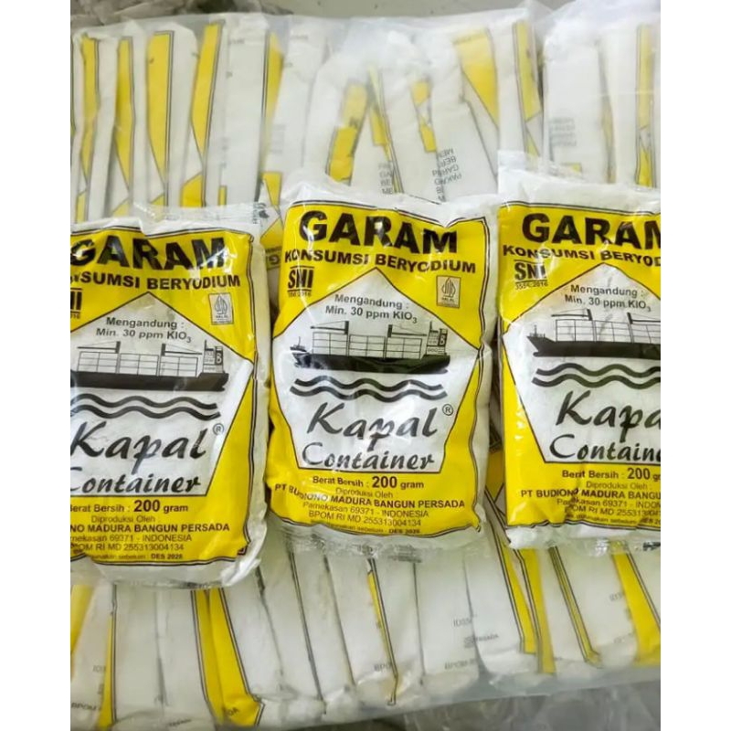 Jual Garam Dapur Cap Kapal Container G Pcs Shopee Indonesia