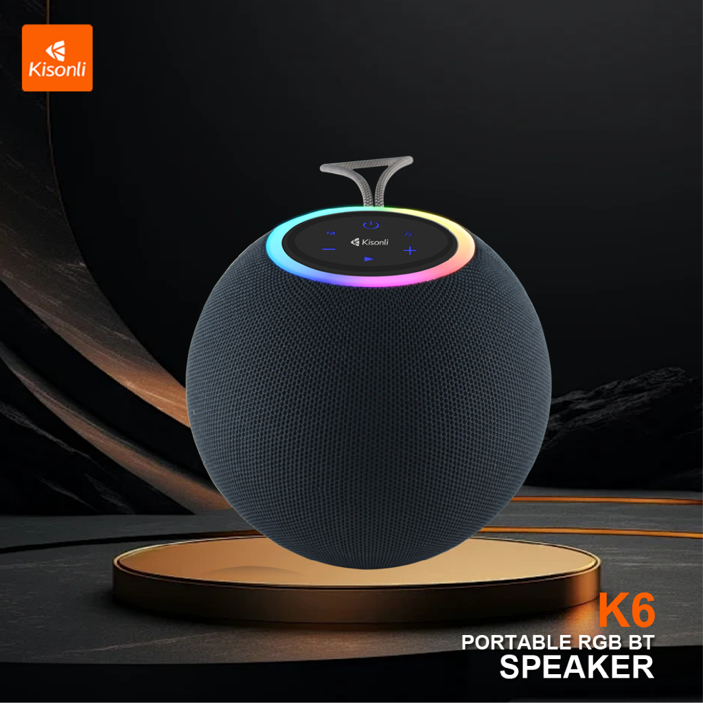 Jual KISONLI Speaker Bluetooth K6 Wireless Stereo Portable 30 Watt RGB ...