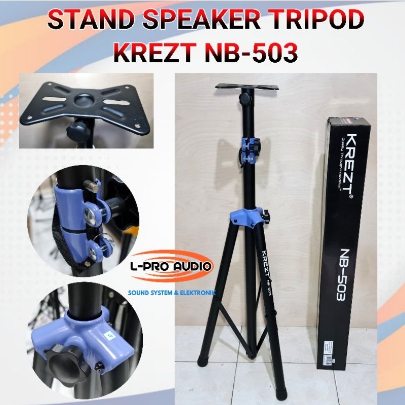 Jual Stand speaker KREZT NB503 tripod NB 503 full besi super kokoh ...