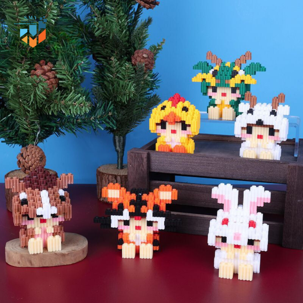 Jual SMY Toystown Nano Blocks Shio Mini 3D Model, Mainan Blok Susun ...