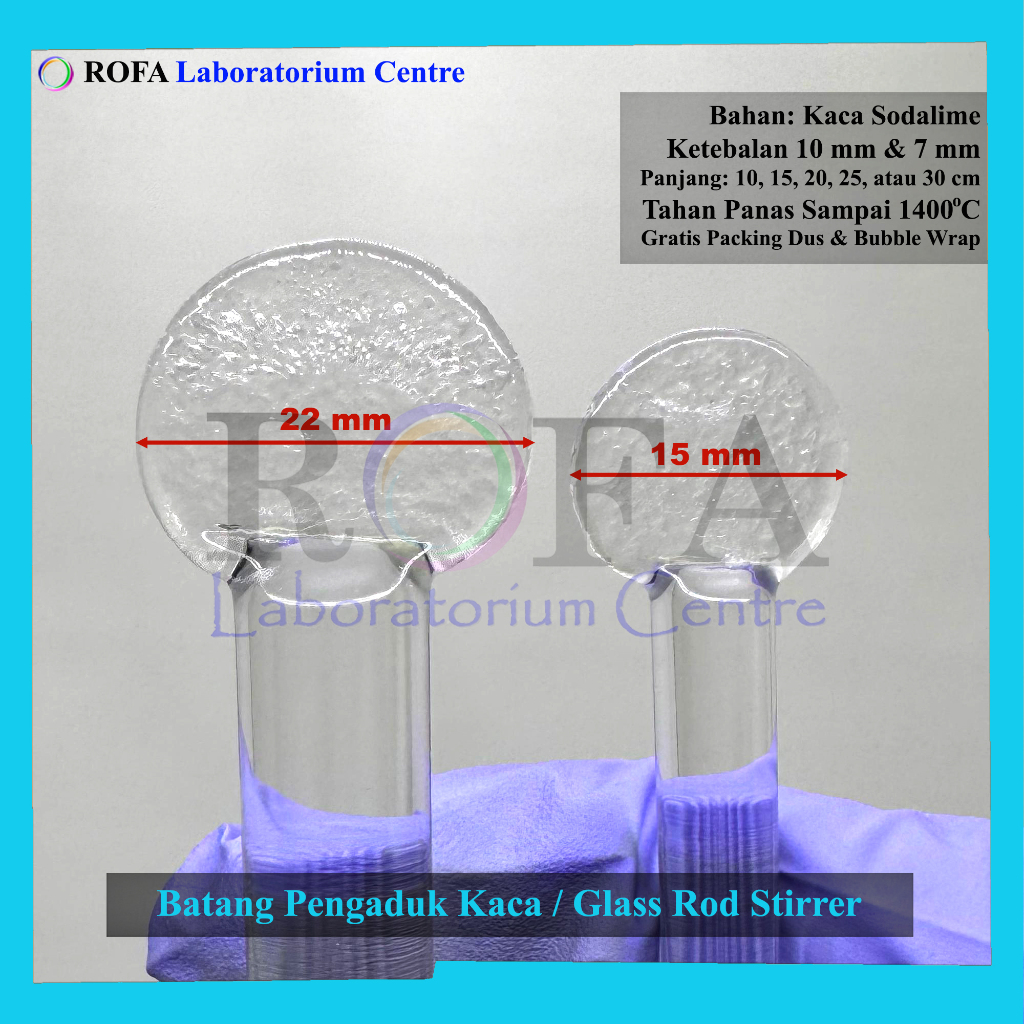 Jual Batang Pengaduk Kaca / Spatula Kaca / Glass Rod Stirrer | Shopee ...
