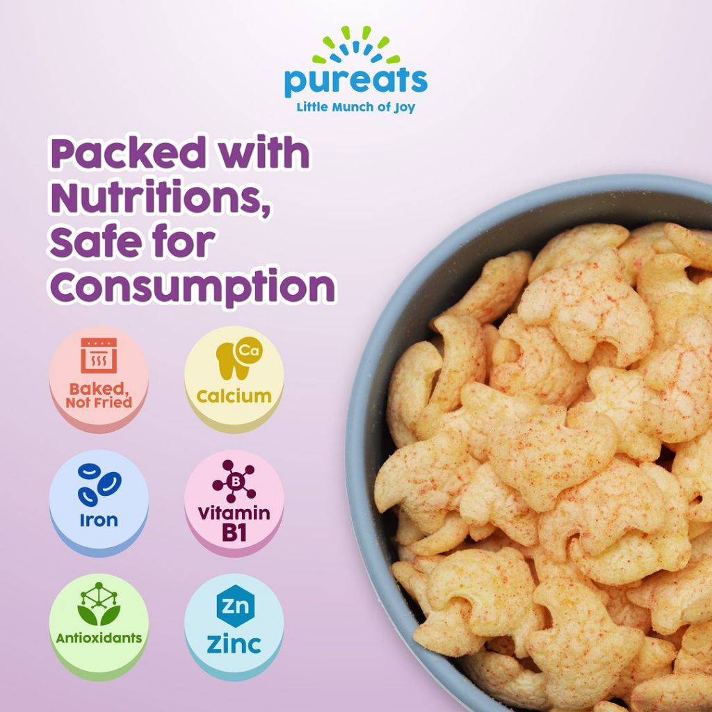 Jual Pureats Organic Puffs Snack Camilan Finger Food Anak Bayi MPASI 6 ...