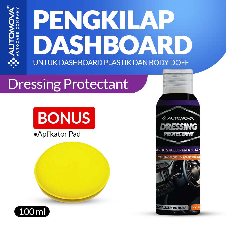 Jual AUTOMOVA Dressing Penghitam Pengkilap Dashboard Mobil Motor