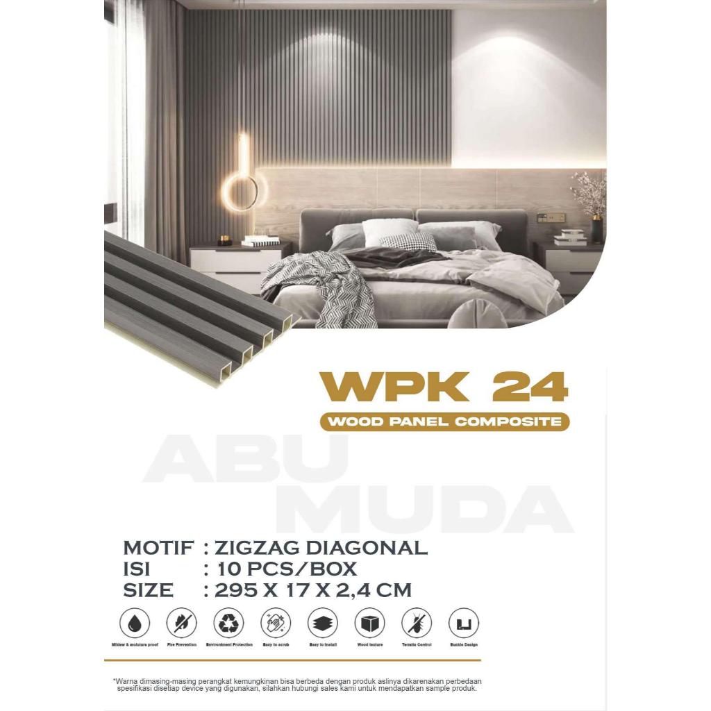 Jual Wallpanel WPC 3M 24mm Wood Panel | WPC Wall panel Backdrop TV 24mm ...